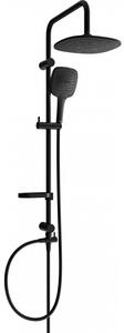 Mexen sprchový set X17 s hornou hlavicou 24cm, čierna, 798171791-70