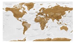 FototapetaXL - Mapa sveta: Oceány II