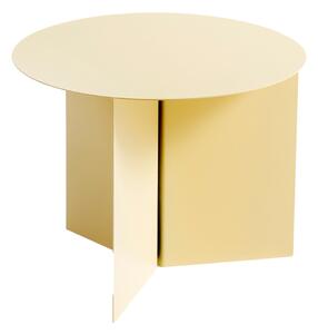 HAY Stolík Slit Table, Round Light Yellow