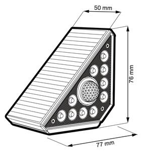 LED solárne svietidlo so senzorom ARI LED/4,5W/3,7V 600 mAh IP44 biela