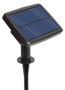 LED stmievateľná solárna svetelná reťaz 15xLED/1,5W/3,7/5V 2200 mAh 9 m IP65 čierna + diaľkové ovládanie