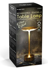 LED Stmievateľná nabíjacia stolná lampa NEW YORK LED/1,8W/5V 1200 mAh zlatá