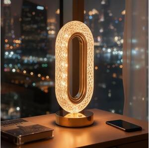 Stmievateľná nabíjacia stolná LED lampa DUBAI LED/2W/5V 400 mAh zlatá