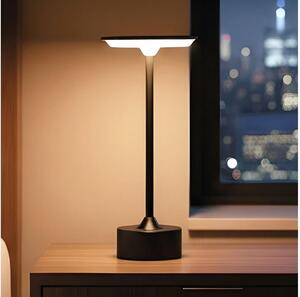 LED Stmievateľná nabíjateľná stolná lampa NEW YORK LED/1,8W/5V 1200 mAh čierna
