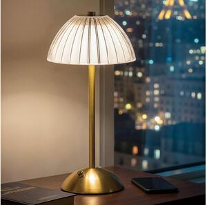 LED stmievateľná nabíjateľná stolová lampa PARIS LED/2W/5V 800 mAh zlatá