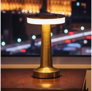 LED stmievateľná nabíjateľná stolová lampa LONDON LED/2W/5V 400 mAh zlatá