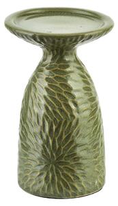 Mondex Keramický svietnik YARINE GREEN 16,5 cm zelený