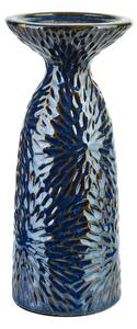 Mondex Keramický svietnik YARINE BLUE 25 cm modrý