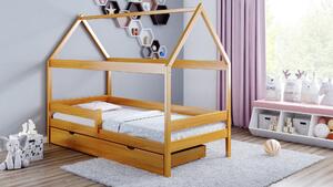 Detská posteľ Domček 160x80 s úložným priestorom (Možnosť výberu z 9 farebných variantov)