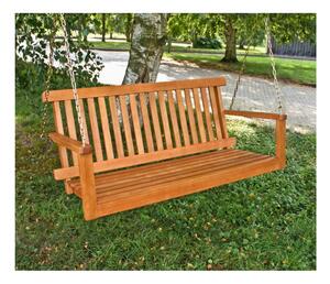 Záhradná závesná lavica z eukalyptového dreva Garden Pleasure Columbia