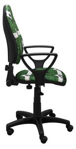 Detská stolička Argo fotbal zelená