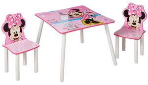 Detský stôl s stoličkami Myška Minnie