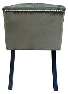KONDELA Dizajnová lavica, olivovozelená Velvet látka/kaučukové drevo, 117 cm, HEMY TYP 2