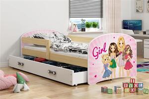 Detská posteľ Luki girl 160x80 s úložným priestorom (2 barevné provedení)