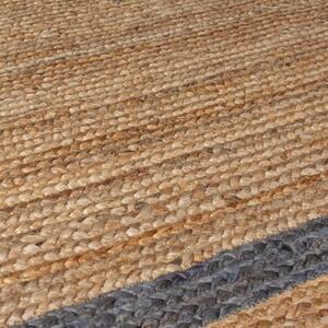Flair Rugs koberce Kusový koberec Grace Jute Natural/Grey - 120x170 cm