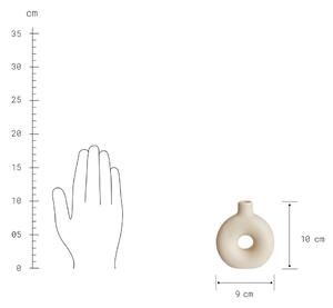LOOPY Mini váza 10 cm - béžová