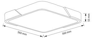 Brilagi - Stmievateľné LED svietidlo PILANA LED/60 W/230 V dub/čierna 56x56 cm + DO