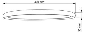 Brilagi - LED stropné svietidlo CARLOS LED/24W/230V pr. 40 cm biela