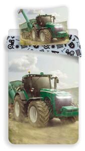 Posteľné bavlnené obliečky s Traktorom 05 140x200 70x90 cm 100% Bavlna Jerry Fabrics
