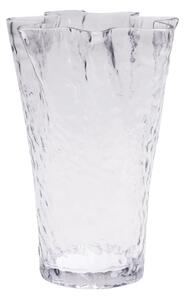 Skleněná váza Ruffle Clear 30 cm