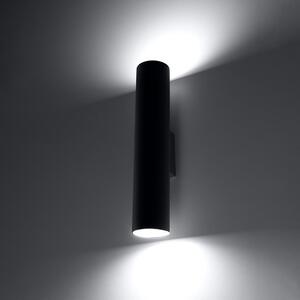 Sollux Lighting Lagos nástenná lampa 2x40 W čierna SL.0330