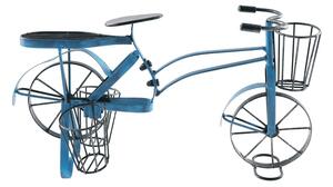 Tempo Kondela Retro kvetináč v tvare bicykla, čierna/modrá, ALBO