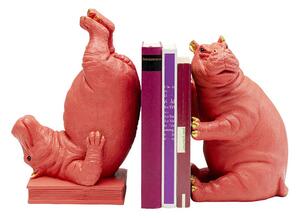 Hippo zarážky na knihy ružové