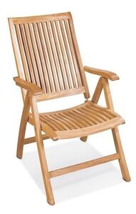 Polohovacie kreslo KINGSTON 109x52x62cm, teak
