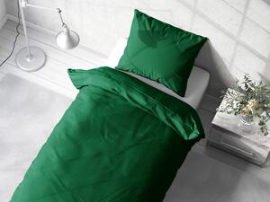 Biante Bavlnené jednofarebné posteľné obliečky Moni MOD-505 Zelené Predĺžené 140x220 a 70x90 cm