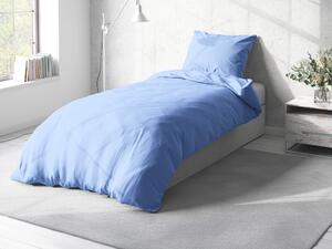 Biante Bavlnené jednofarebné posteľné obliečky Moni MOD-509 Nebeská modrá Predĺžené 140x220 a 70x90 cm