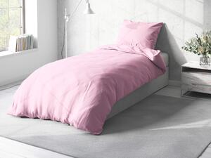 Biante Bavlnené jednofarebné posteľné obliečky Moni MOD-507 Svetlo ružové Jednolôžko 140x200 a 70x90 cm