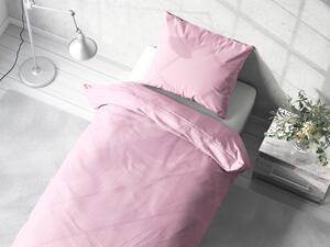 Biante Bavlnené jednofarebné posteľné obliečky Moni MOD-507 Svetlo ružové Predĺžené 140x220 a 70x90 cm