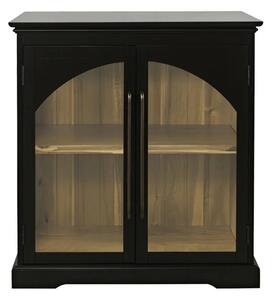 LivinHill Komoda Avola 84 cm z masívu čierna