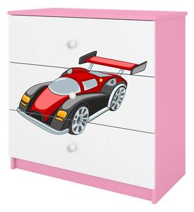 Kocot kids Komoda Babydreams 80 cm auto ružová