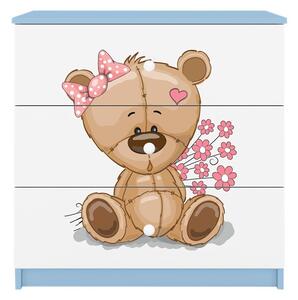 Kocot kids Komoda Babydreams 80 cm medvedík modrá