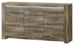 Szynaka Komoda Belveder 45 158 cm s LED osvetlením dub Stirling