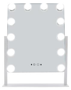 Bezdoteku Hollywood zrkadlo s LED žiarovka HZ1 veľké biele