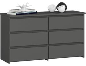 Ak furniture Komoda CL6 100 cm grafitovo šedá