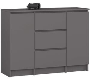 Ak furniture Komoda Girgo 100 cm grafit
