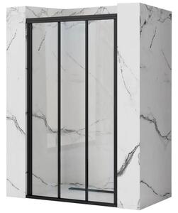 Rea - ALEX black sprchové posuvné dvere 90 x 190 cm, čierna, REA-K9638