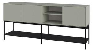 Komoda Houseland Amira 180 cm sivo-zelená