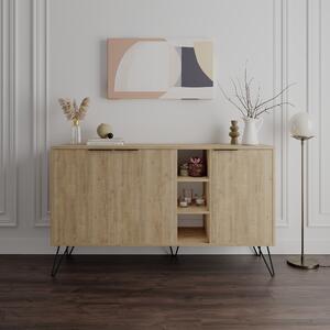 Komoda Houseland CLARA 142 cm dub prírodný