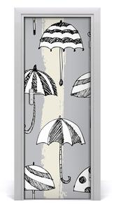 Samolepiace fototapety na dvere dáždniky 75x205 cm