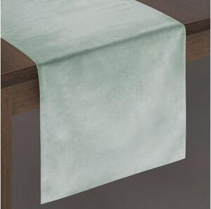 Eurofirany Sametový běhoun na stůl Hana 35 × 140 cm - šedý