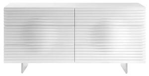 LivinHill Komoda Hudson 160 cm biela/chróm