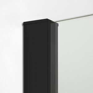New Trendy New Modus Black stena sprchového kúta walk -in 100 cm čierna polomatný/sklo priehľadné EXK-0066