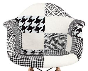 Jedálenská stolička, patchwork / masív buk