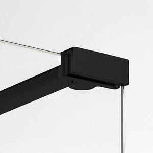 New Trendy New Modus Black stena sprchového kúta walk -in 100 cm čierna polomatný/sklo priehľadné EXK-0066