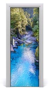 Fototapeta na dvere samolepiace rieka v lese 75x205 cm