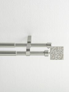 II. akosť Garniža dvojradová Paolo - brúsený nikel 120 - 210 cm